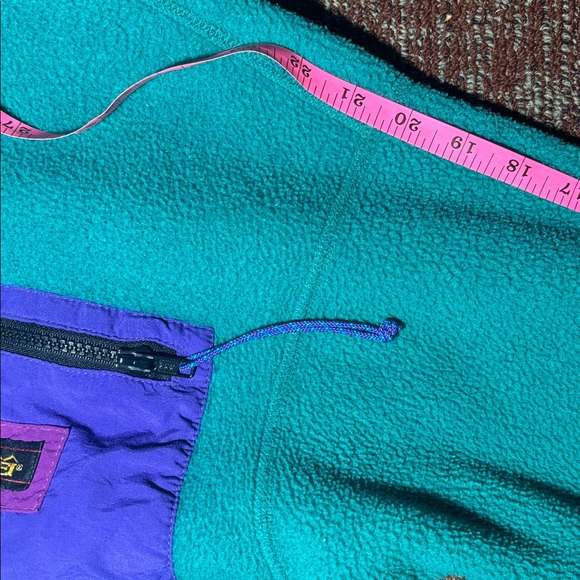Vintage REI fleece teal fleece zip up sweater outdoor adventure jacket 90’s y2k - Picture 6 of 14